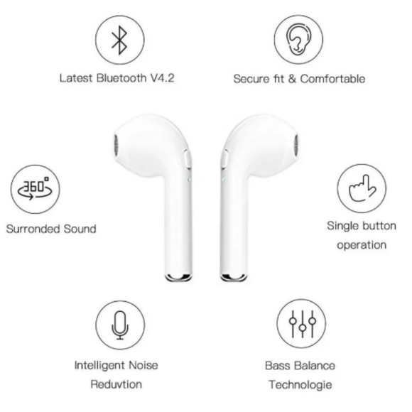 NWT bluetooth earbuds noise cancelling headphones - Picture 5 of 8